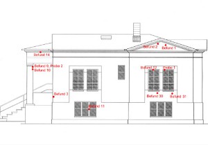 Kartierung Befunde Fassade Historisch Farbe Form Raum