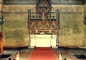 Fachschule Potsdam Thomas Felsch Dorfkirche Bornim Restaurierung Wandmalerei Neogotisch Fachschule Potsdam Thomas Felsch Dorfkirche Bornim Restaurierung Wandmalerei Neogotisch