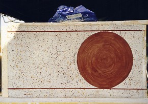 Kroatien Stampflehm Lehm römisch Malerei archäologisch Rekonstruktion Kroatien Stampflehm Lehm römisch Malerei archäologisch Rekonstruktion